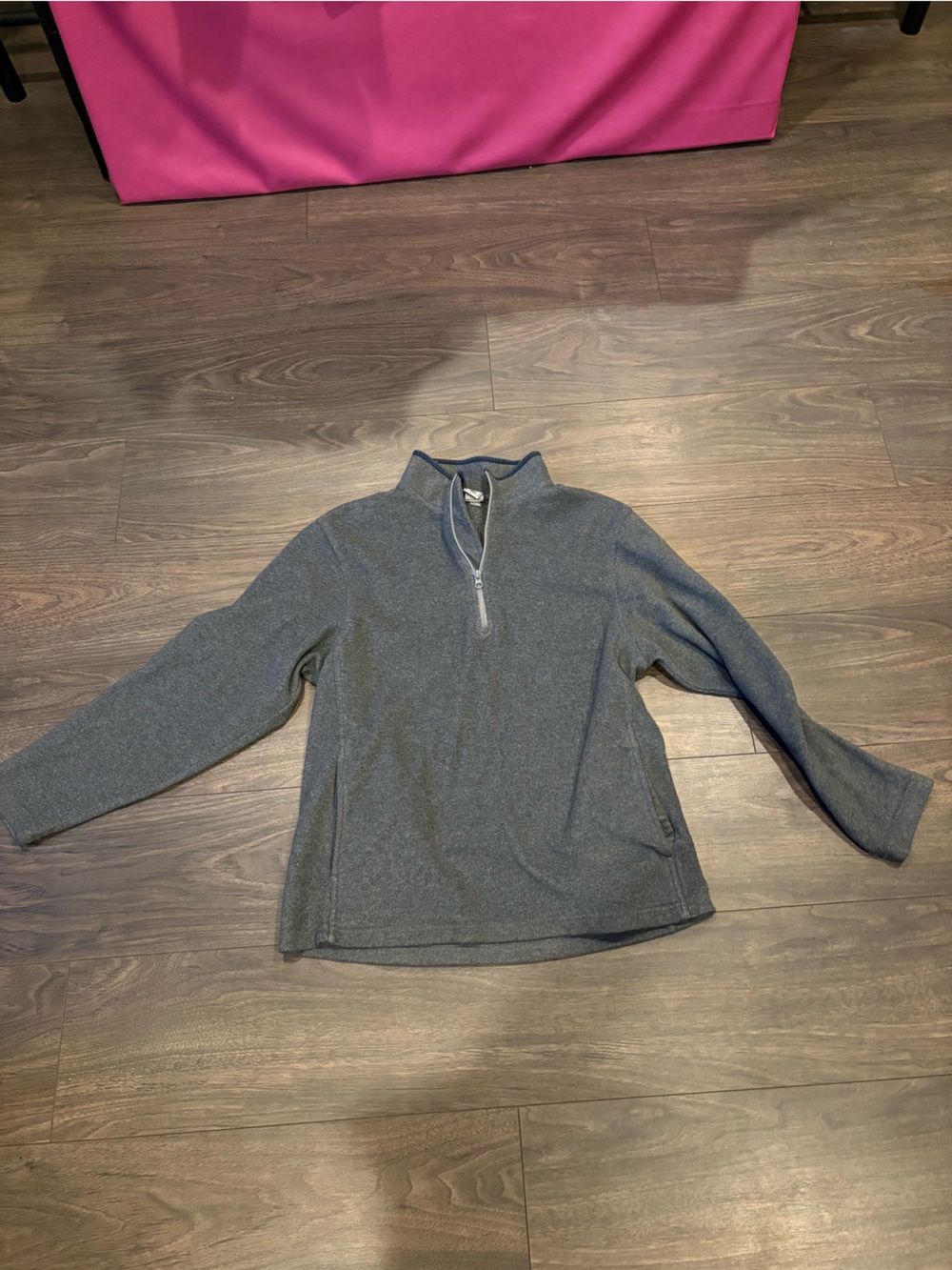 Old Navy Charcoal Gray Half-Zip Fleece Pullover